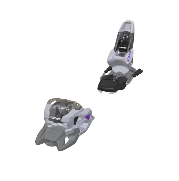 Marker Squire 11 Ski Bindings – Grey/Purple