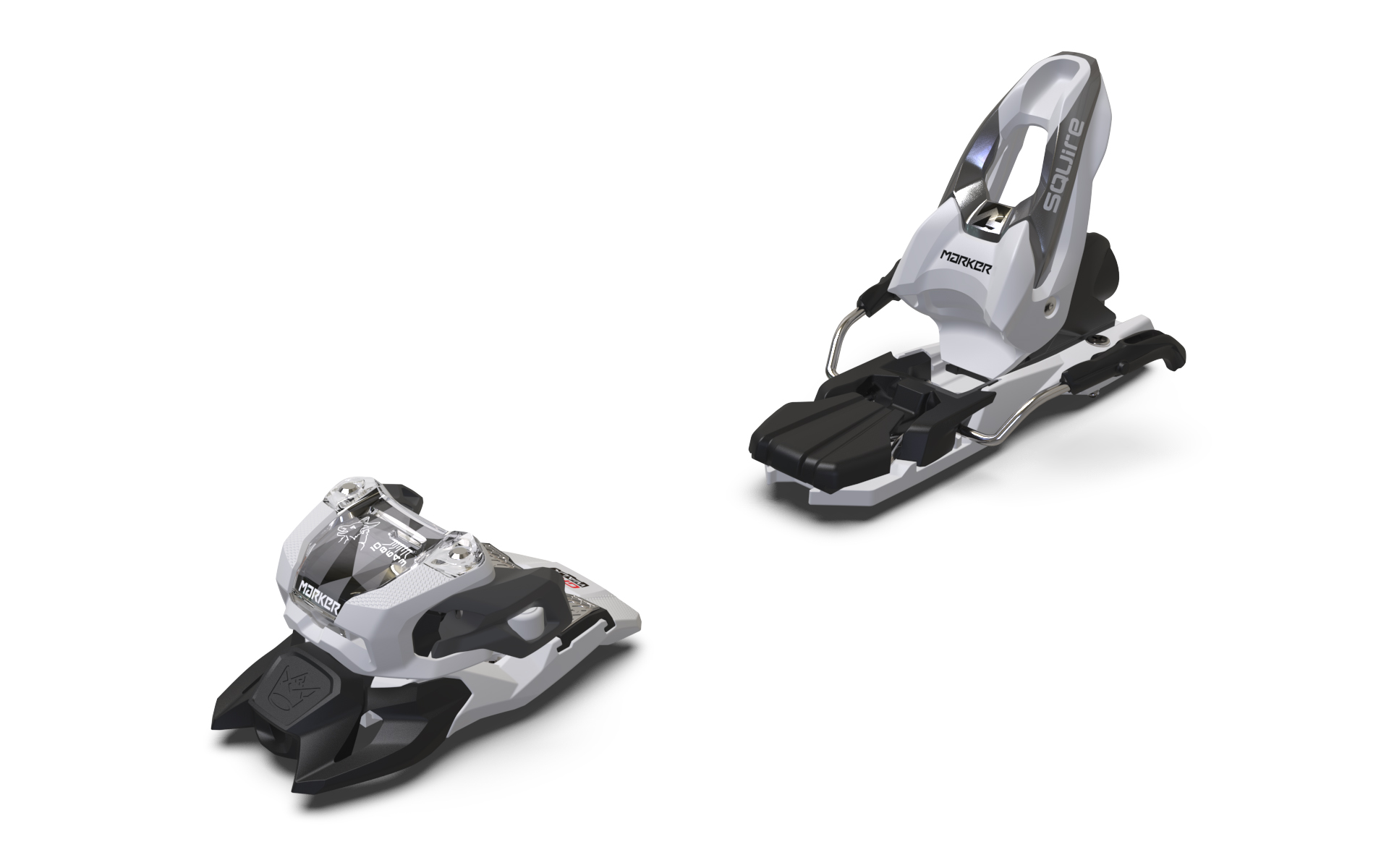 Marker Squire 10 Ski Bindings – White/Anthracite