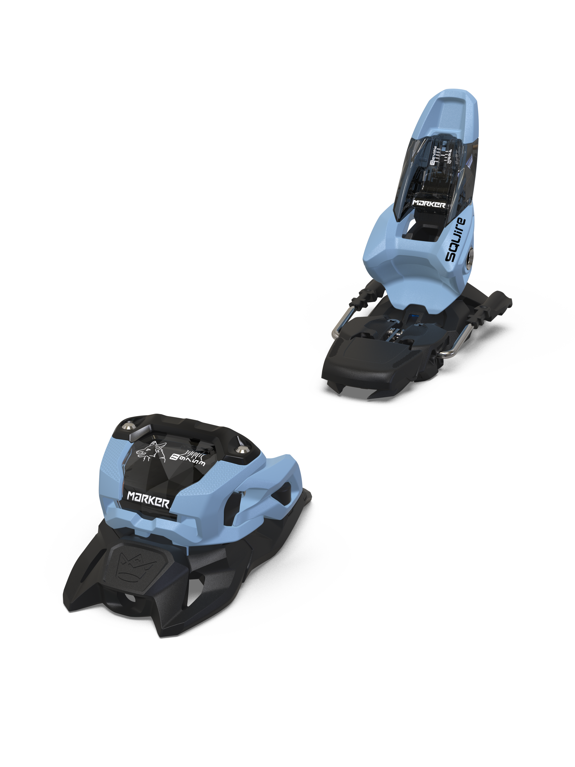 Marker Squire 11 Light Blue/Black Ski Bindings – Light Blue/Black
